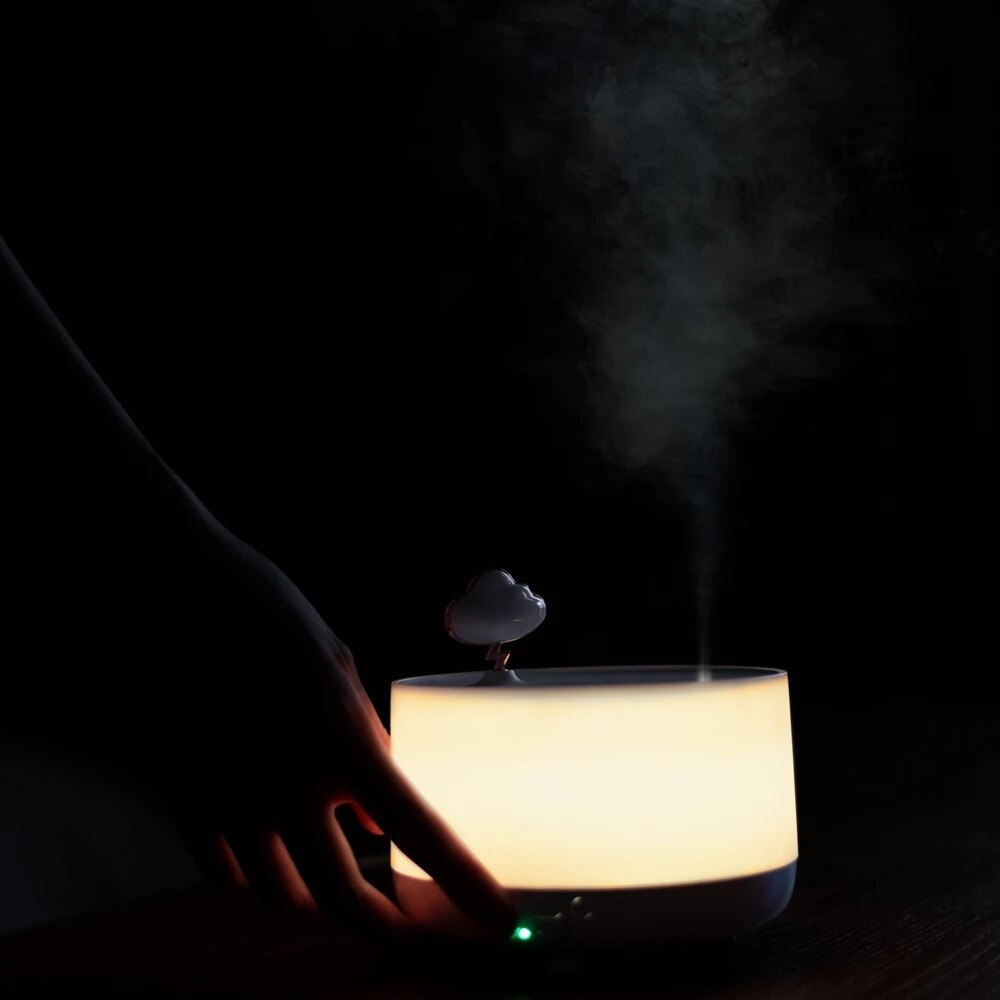 Xiaomi Sothing Muziekdoos Aroma Diffuser Cloud Muziek Doos Huishoudelijke Mute Luchtbevochtiger Slaapkamer Bedlampje