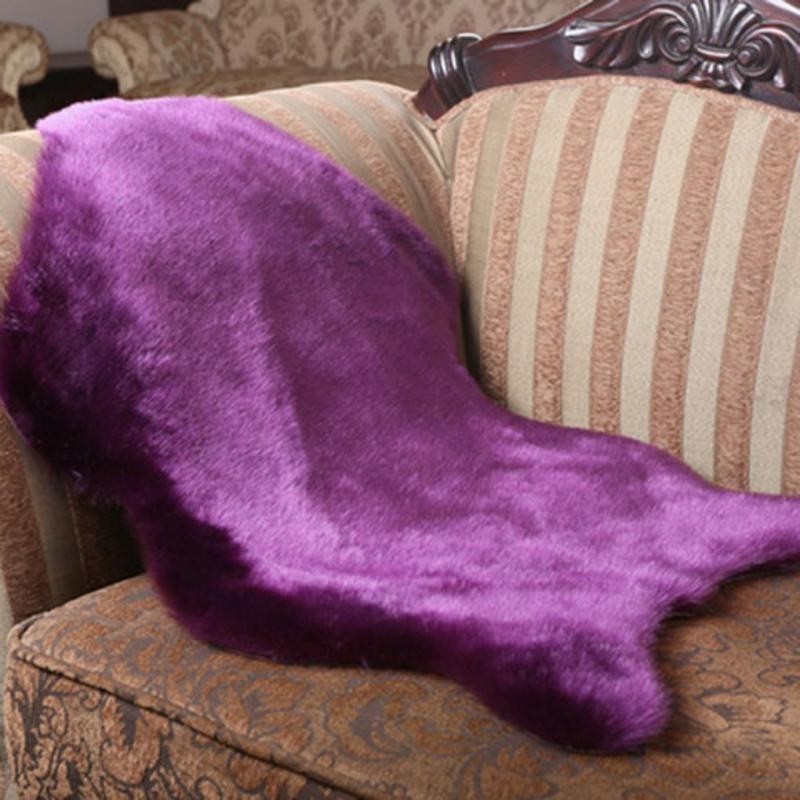 Thuis Faux Schapenhuid Tapijt Kantoor Decoratie Ultra Zachte Stoel Sofa Cover Tapijten Warm Harige Tapijt Zetel Pad Sofa vloerkleed