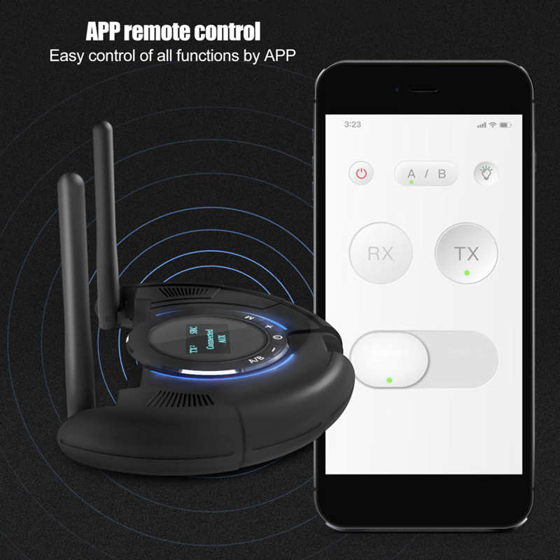 Audio Adapter Optical Bluetooth 5.0 Receive Transmit CSR8675APTX LL Low Delay APP Control