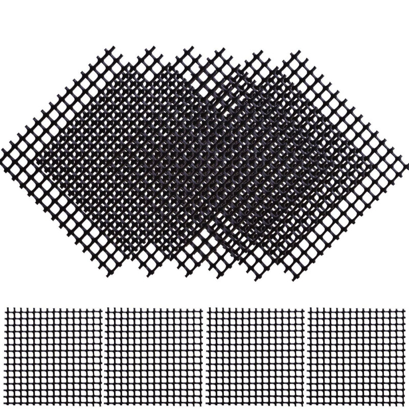 100 stk plastik blomsterpotte mesh pad bund gittermåtte forhindrer jordtab lækagesikker pad anti-korrosions åndbart net