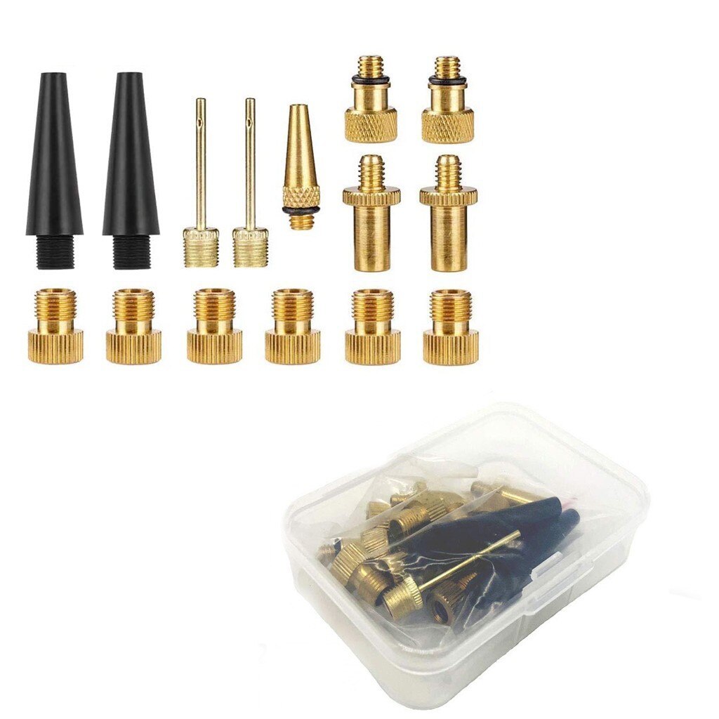 Fiets Presta Aan Schrader Valve Adapters Bike Tire Valve Converter Presta Aan Dunlop Schrader Om Presta Ventiel Adapter Kit: Default Title