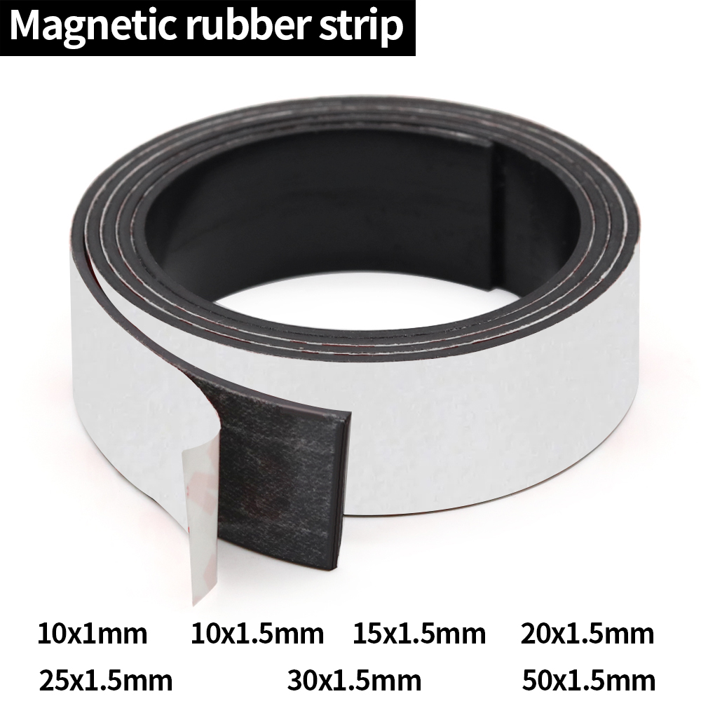 Selbstklebender Magnetstreifen, Gummi-Magnetband, starker, flexibler Magnetstreifen für Kühlschrank, Fotoposter, freies Schneiden, DIY