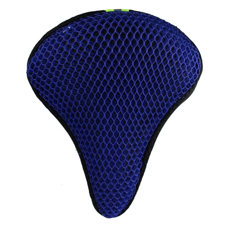 Andningsbar stötdämpning vattentät polyester universell ersättningsdyna cykelsätesöverdrag solskydd ergonomiskt mesh: Bl