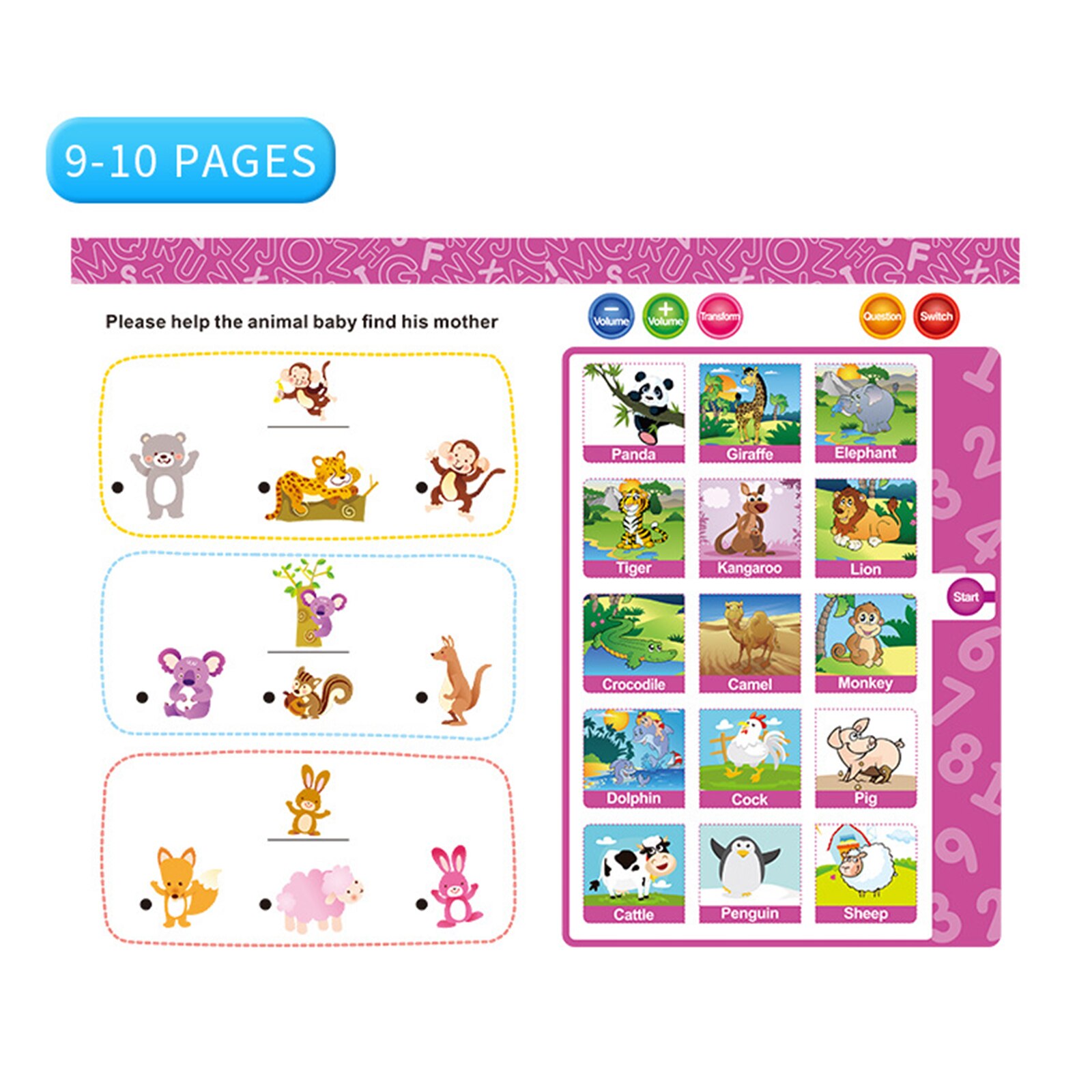 Smart Talking Book for Kids Early Learning Development Leaning Machine Pen