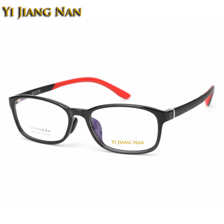 Kids Frame Prescription Glasses Student Eyeglasses Boy TR90 Light Myopia Glasses Spectacle Small Face Adult Eyeglasses: Black with Red