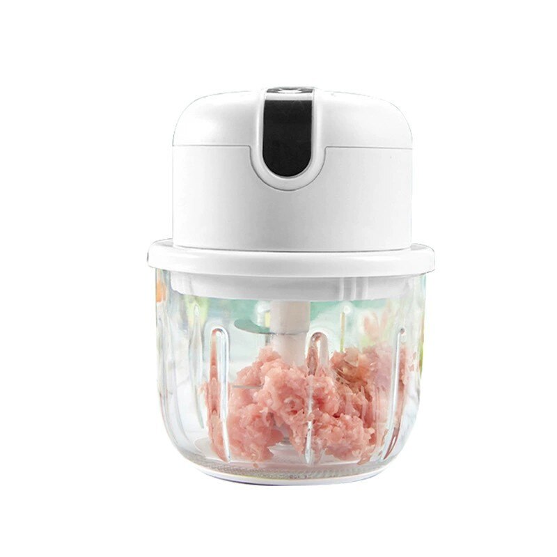Small Wireless Electric Minced Garlic Machine Mini Minced Garlic Machine Household Baby Food Auxiliary Machine Meat Grinder