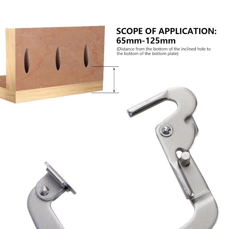 12 Inch Multi-Function C Clamp Woodworking Tool Pocket Hole Face Clamp Adjustable Right Angle 2In1 Welding Clamp
