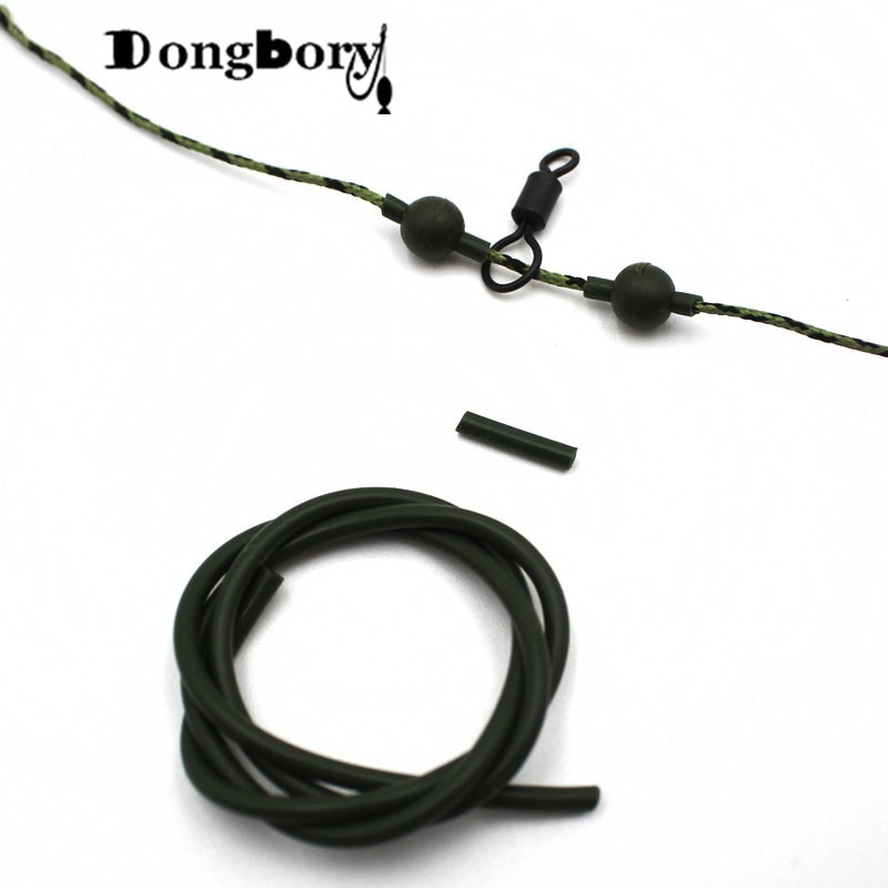 3PCS Silicone Rig Tube Tubing Carp Fishing Hair Rig Heli Rig Material Carp Fishing Accessories Tackle Rubber Sleeve Stop