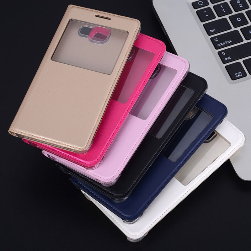 FDCWTS Flip Cover Leather Case For Samsung Galaxy A3 A310 A310F A3 A320F Phone Case Luxury View Shell Holster Sleeve