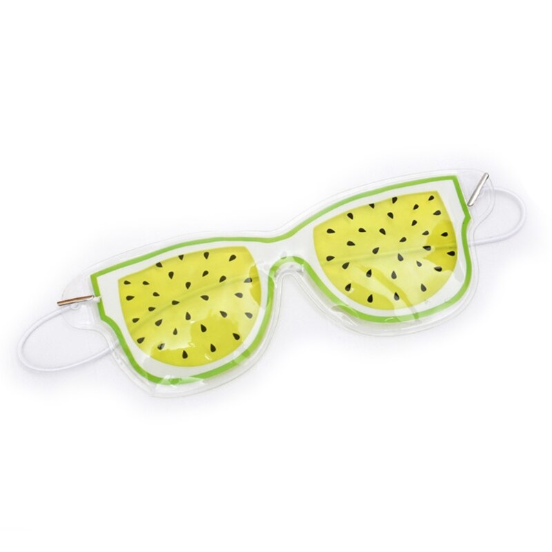 1PC kalt Kühlung Gel Auge Maske entspannend Eis Pack Goggle Augen Startseite Schutz Schlafen: Frucht Serie Gelb