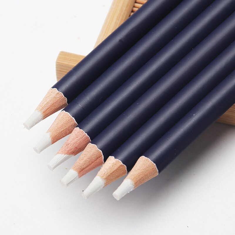 6 unids/set goma de borrar para lápiz de dibujo y pintura de alta precisión de la forma de la pluma Manga gomas borrar escuela artículos de dibujo artístico de
