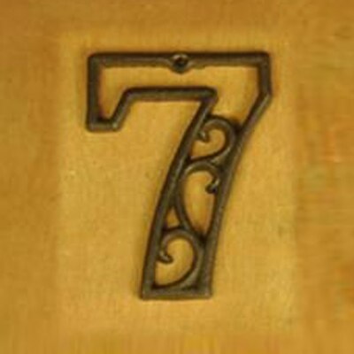 Cast Iron Heavy Duty Metal House Numbers Home Street Address Numbers Signs Antique home signs cast iron signs: 7