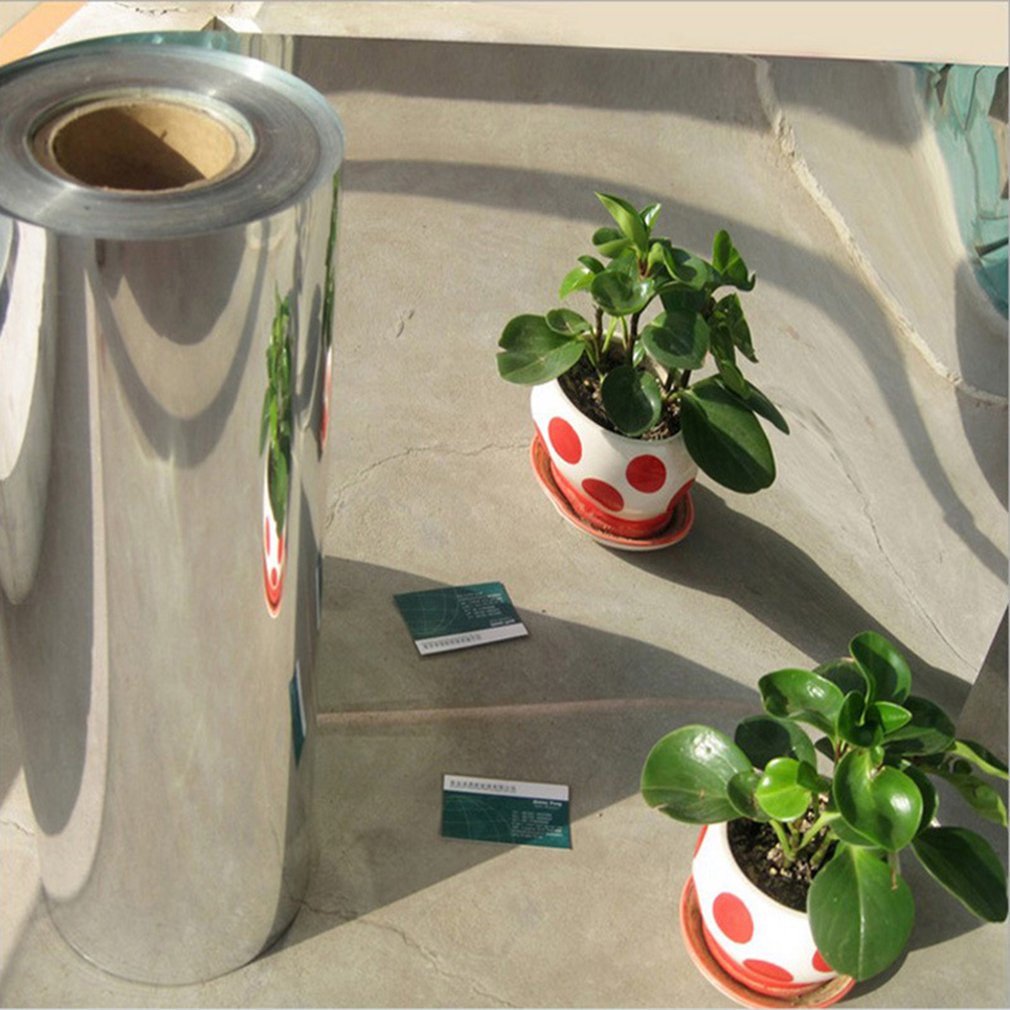 Reflective Mirror Film PVC Self Adhesive Sticker Kitchen Home Restaurant Hotel 3D Marble Background Wallpaper Home Ornament