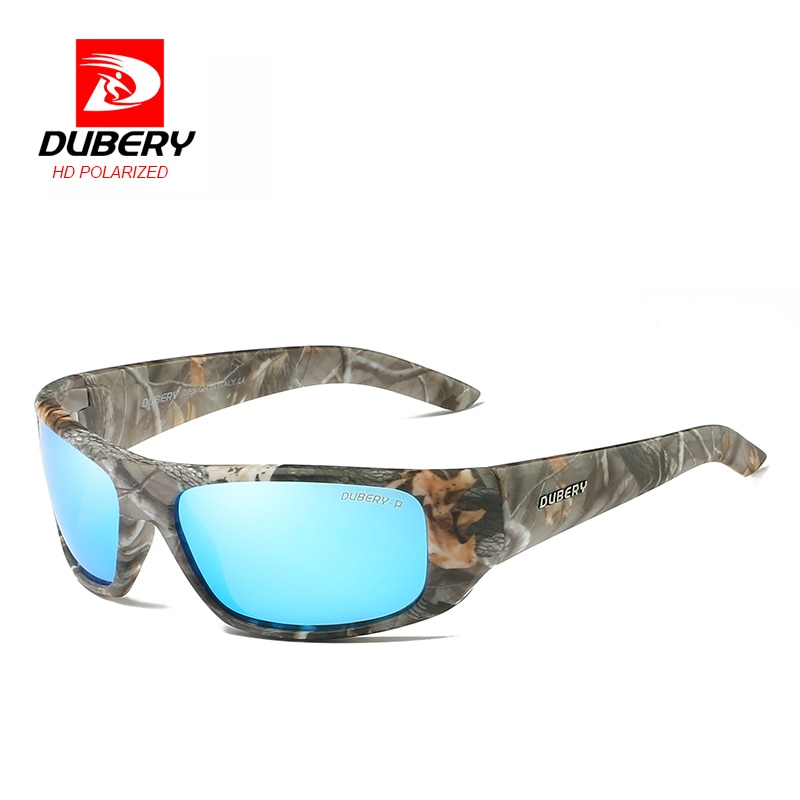 DUBERY Sport Sonnenbrille Polarisierte Für Männer Sonnenbrille Platz Fahren Persönlichkeit Farbe Spiegel Luxus Zipper Box