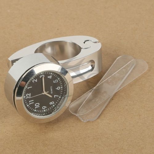 Motorcycle 7/8" 1" Handlebar Mount Clock Watch for Kawasaki Ninja ZX Vulcan ZRX