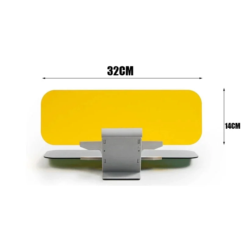 Car Sun Visor Extender Day and Night Anti-Glare Visor Adjustable Sun Blocker Anti-UV HD Anti Sunlight Dazzling Goggle for Car: WHITE