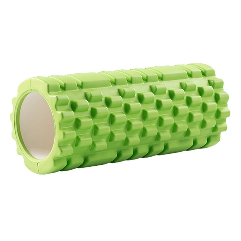 30X8.5Cm Yoga Blok Fitnessapparatuur Pilates Foam Roller Fitness Gym Oefeningen Spier Massage Roller Yoga Brick Sport gym: green