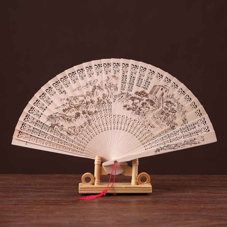 Hand Fan Japanese Decoration Fan for Dancing Wedding Hand Fans Folding Chinese Crafts Home Decor Garden: Great Wall