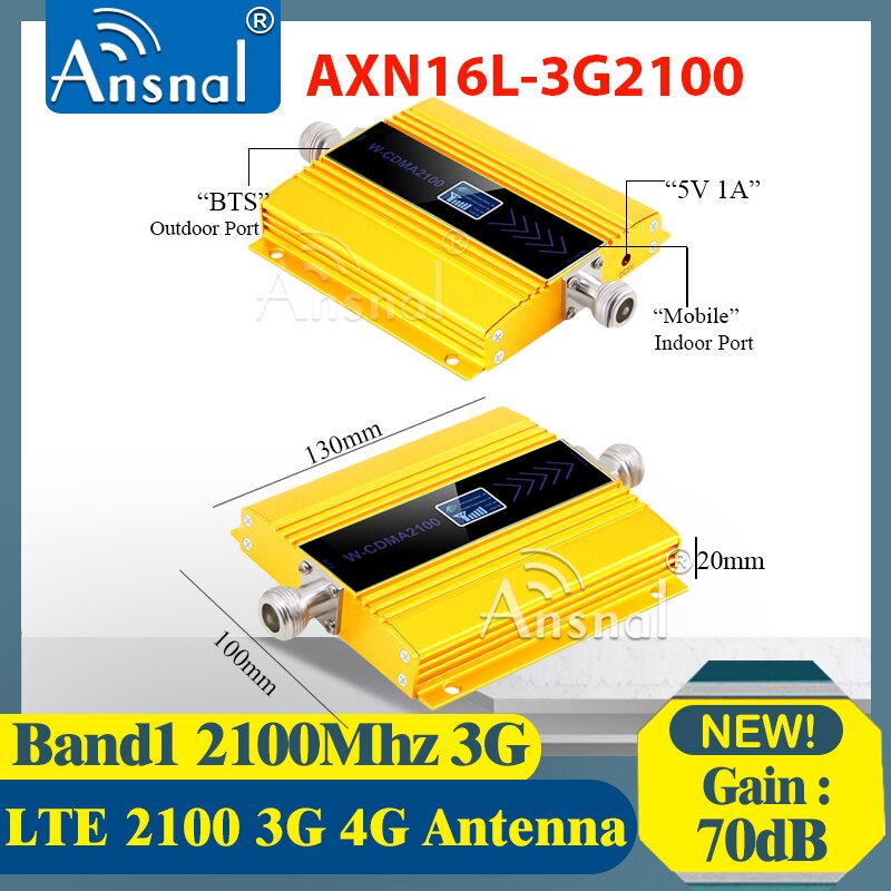 2100Mhz GSM Repeater 2G 3G 4G Zellulären Signal Verstärker LTE2100Mhz 4G Cellular Verstärker GSM 2100 handy Signal Booster Repeater