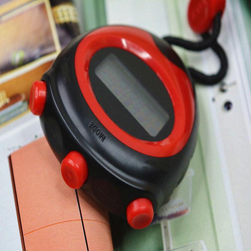 Sports Stopwatch Timer 12 or 24 Hour Calendar Alarm Waterproof Shockproof Handheld Stopwatch for Sports NOV99