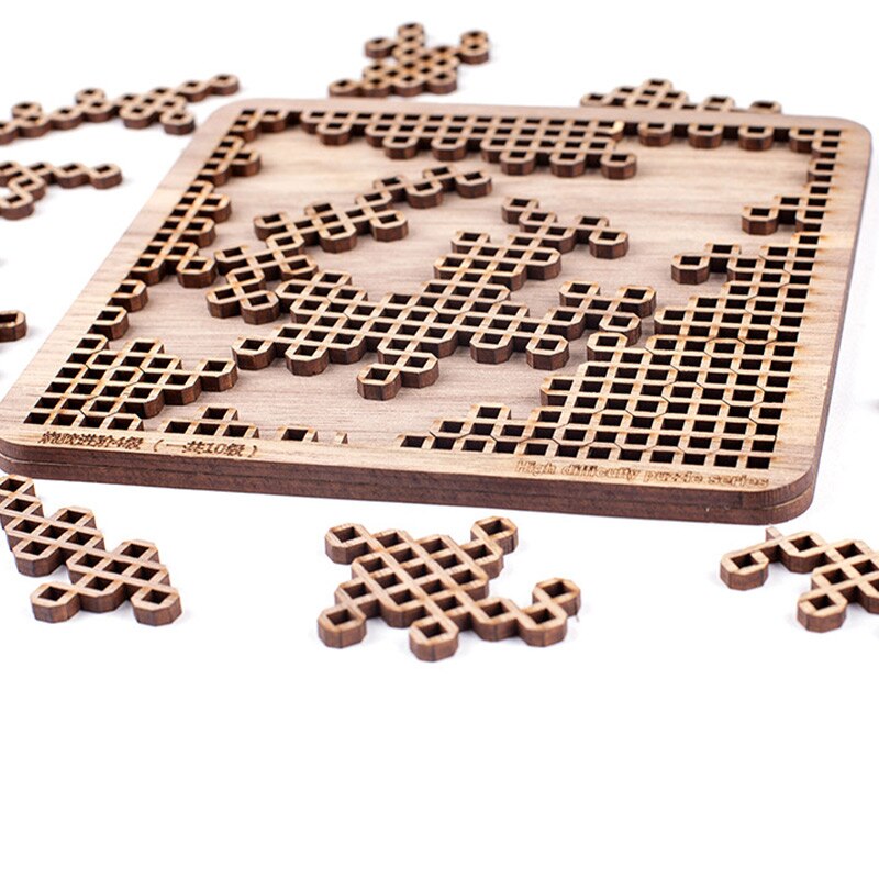 Puzzle di decompressione giocattoli di legno giochi da tavolo per bruciare il cervello per adulti giocattolo per adulti difficoltà impossibile Puzzle di legno 2022