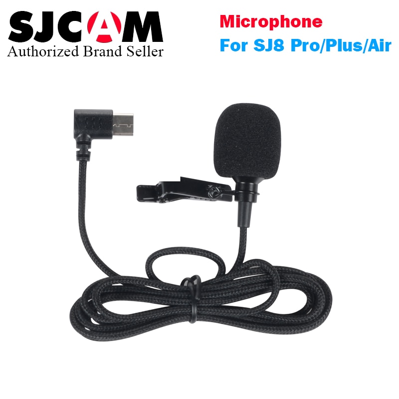 SJCAM SJ9 huelga SJ8 Pro Series tipo de accesorios C micrófono externo para SJ8 Pro plus aire deportes Cámara de Acción