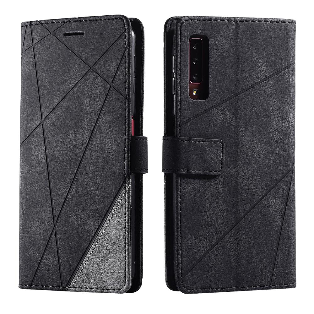 A7 Lederen Case Op Voor Samsung Galaxy A7 SM-A750F Case Etui Na Voor Samsung A7 ) a750 Flip Cover Phone Wallet Case