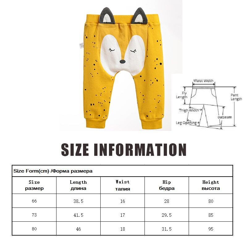 Pantalon PP pour bébé garçon et fille, vêtement de printemps et d'automne en coton, sarouel, mignon, , à la , décontracté