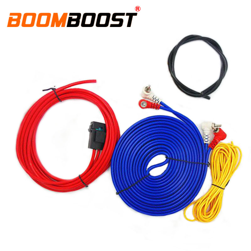 Amplifier Subwoofer 60W 4m length Speaker Installation Wires Cables Kit Car Audio Wire Wiring