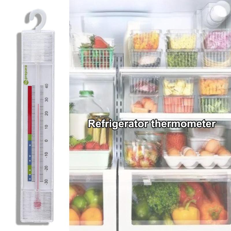 Mini Household Room Thermometer Refrigerator Indoor Fridge Dial Freezer Hook ABS Inside Temperature Meter Temp Measuring Tools
