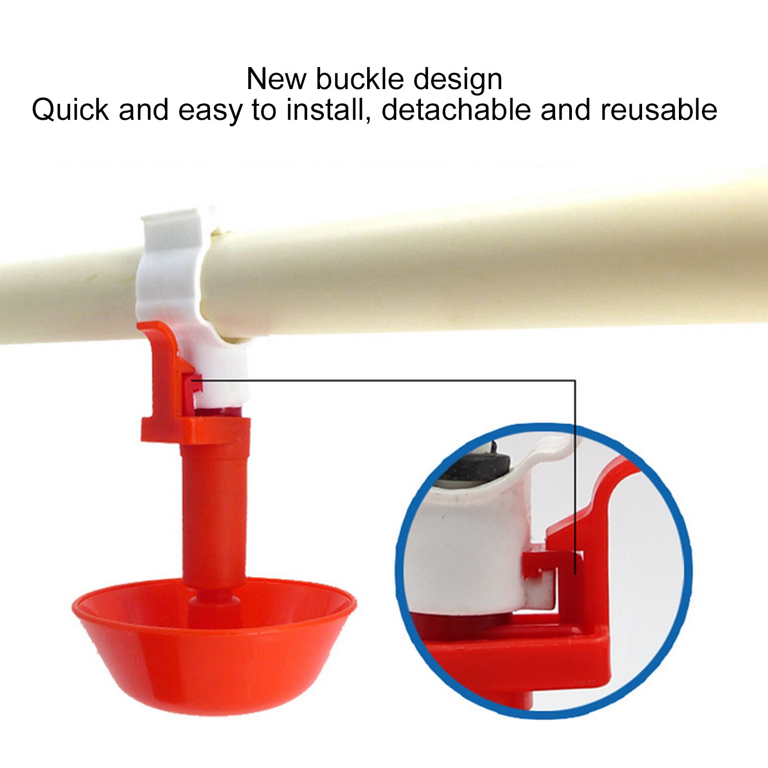 Behogar 5 stuks automatische drinknippels met bronwater voor duiven, kwartels, papegaaien, kippen, kuikens, eenden, ganzen, pluimvee