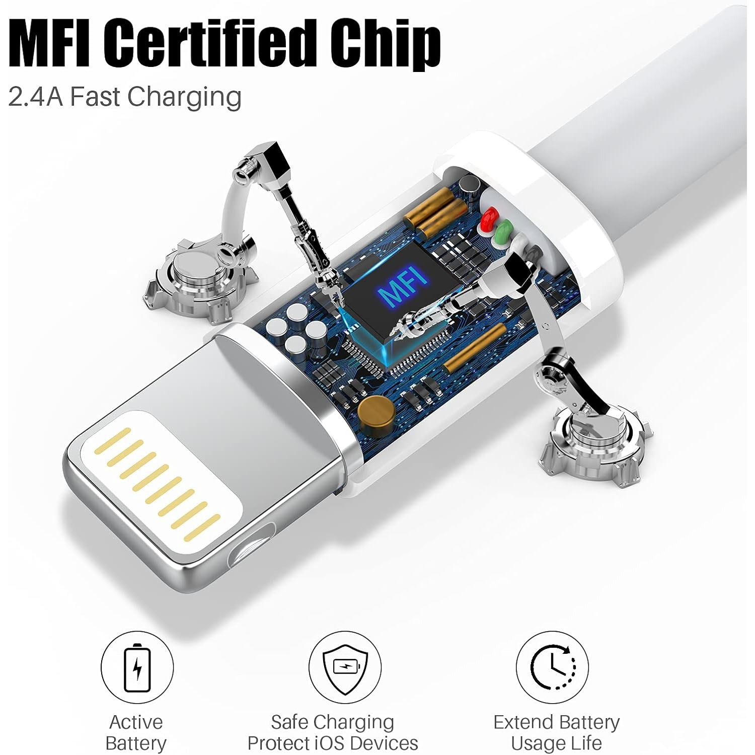 for iPhone Charger Cable 3ft 4Pack for Lightning to USB Charging Cord 3Foot,for Apple for iPhone 14 Pro Max/14/13/12/11/XR/Xs/X