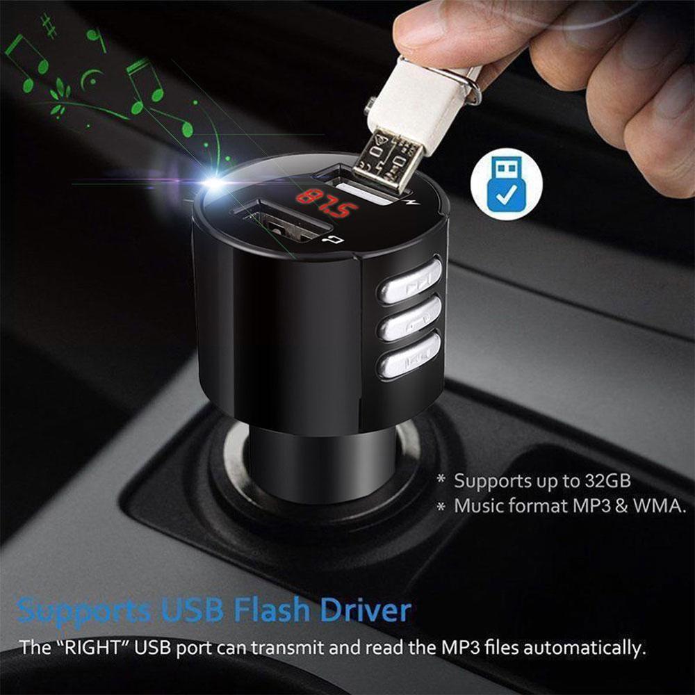 3.4A Bluetooth Fm-zender Auto Usb Lader Draadloze Radio Adapter MP3 Speler Car Kit Handsfree Snel Opladen Usb Lader