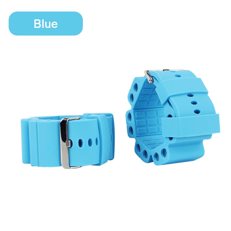1 paar 500g Silikon Yoga Pilates Gewichteten Armbinde ÜSpund Sport Armbinde Handgelenk Gurt Sand Tasche Fitness Ausbildung Ausrügestochen: Blau