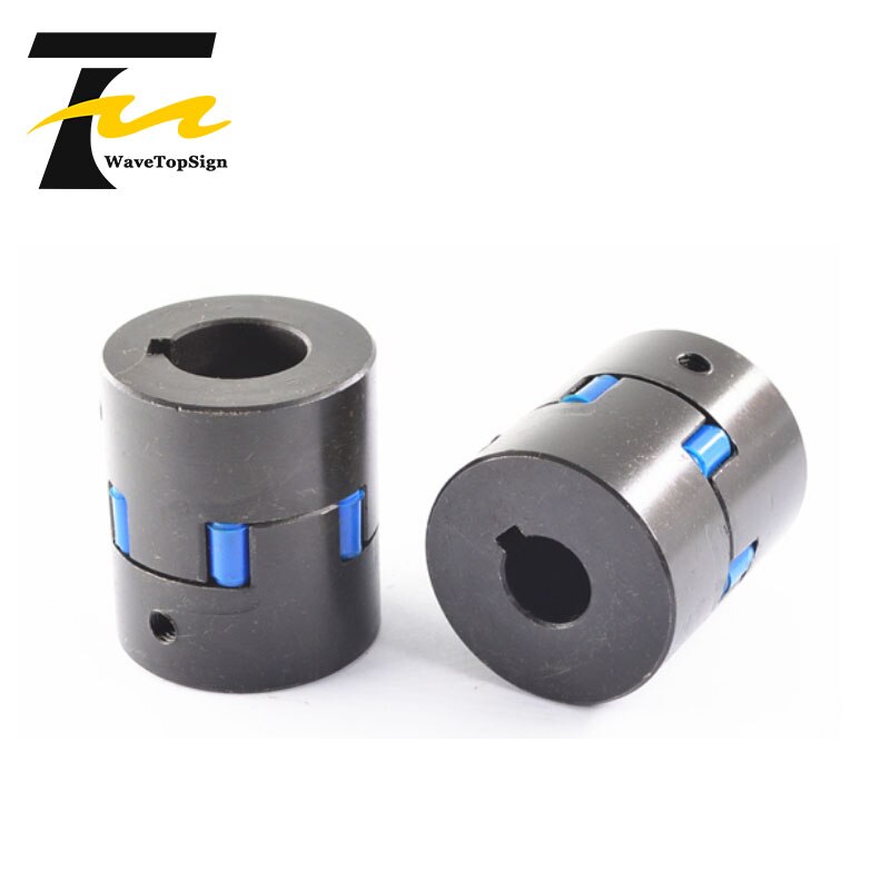 WaveTopSign L-type Three-jaw with Keyway Coupling Plum Coupling Servo Motor Coupling Star Coupling High Torque