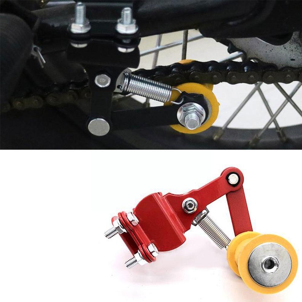 Motorcycle Chain Tensioner Universal Moto Bike Chain Adjuster On Roller Tools Modified Adjust For Dirt Pit Bike ATV Motocross