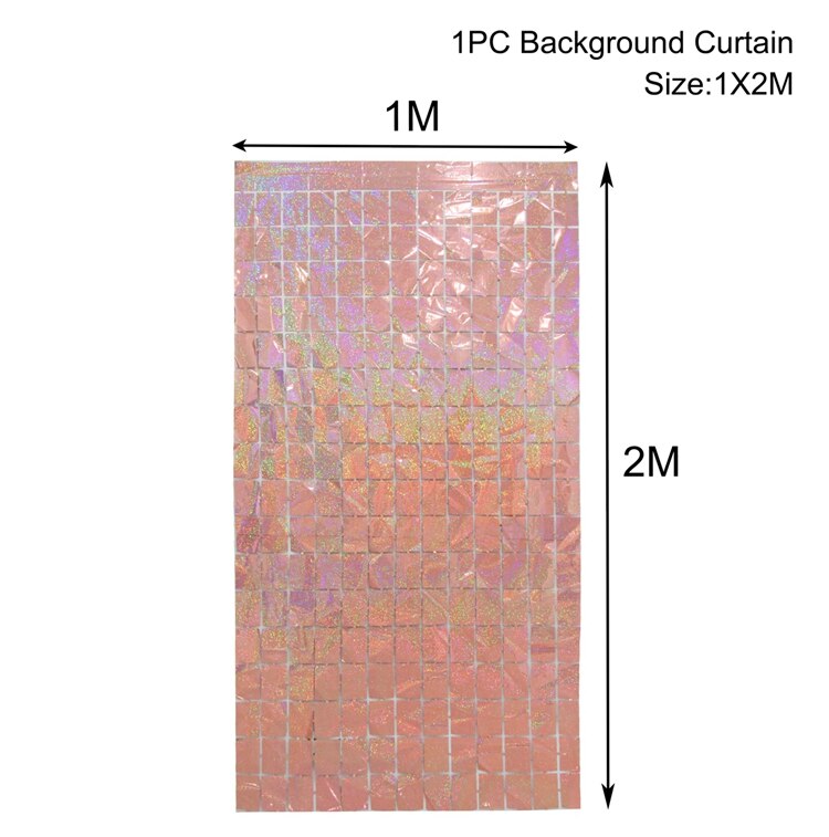 Zasłona cekinowa tło na urodziny dekoracje ślubne ściana prysznica dla dzieci tło folia brokatowa kurtyna dekoracja urodzinowa: 14