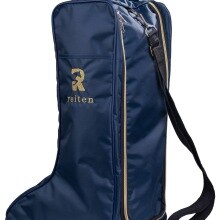 Draagbare Schoenen Paardensport Laarzen Carry Luxe Cabin Bag Uitwisbare Stof Rits Laarzen Tas Marineblauw