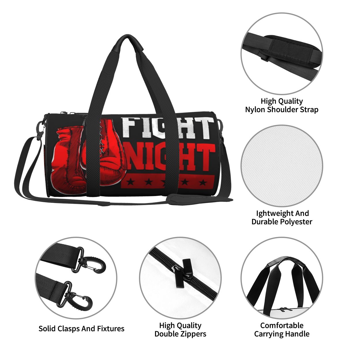 Boxen Kickboxen Sporttaschen Ausbildung Sporttasche Fitnessstudio Zubehör Neuheit Handtaschen Herren benutzerdefinierte tragbare Fitnesstasche