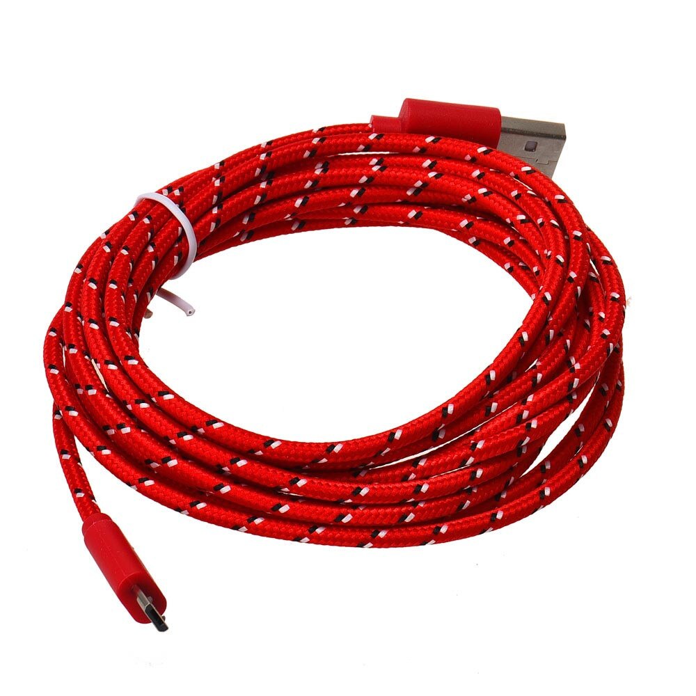1M/10FT Micro USB Charger Sync Data Cable Cord for Cell Phone faster Charge For Android Phone FOR Smartphone Cellphone Phoes: Red