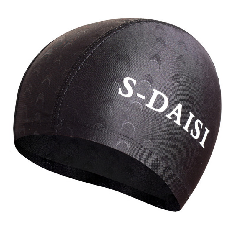 Sfit Elastische Waterdichte Pu Stof Beschermen Oren Lange Haar Sport Zwemmen Zwembad Hoed Badmuts Size Voor Mannen & Vrouwen Volwassenen