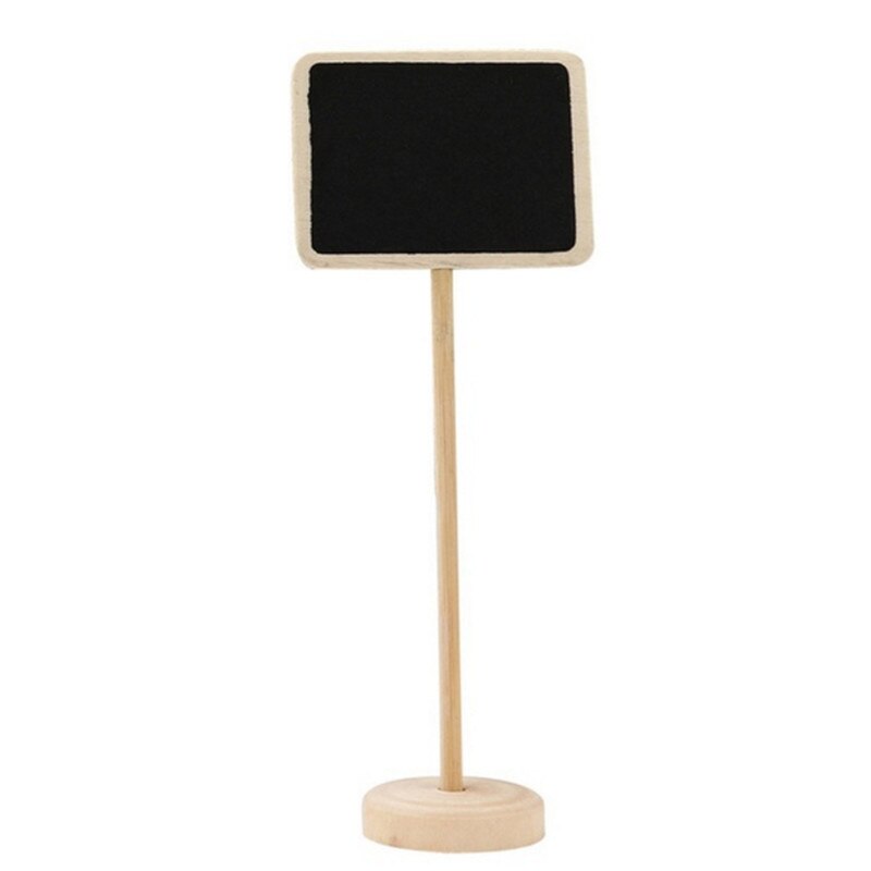 Pizarra pequeña de madera para pizarra, letreros para restaurante, pizarra para escribir, notas, pizarra para pintar, decoración de boda: Standard rectangle