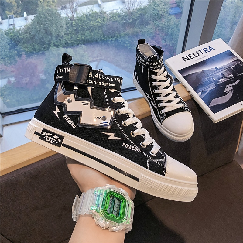 Baskets unisexe pour Couple amoureux, Streetwear Hip-Hop, baskets épaisses, tennis à la , chaussures de ville