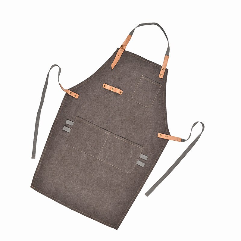 Koreaanse Mode Canvas Barista Schort Taart Kapper Chinese Voedsel Dezelfde Stijl Werkkleding