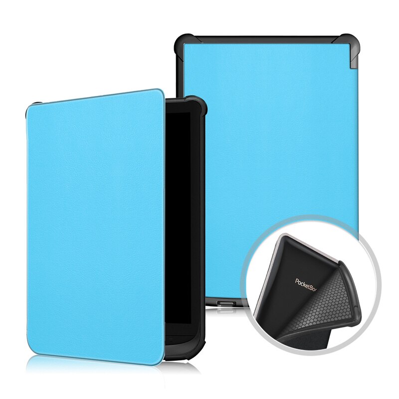 Etui mince pour livre de poche 616/627/632 Ereader housse de protection peau pour livre de poche Basic Lux 2/Touch Lux/Touch HD 3 Funda: Sky blue