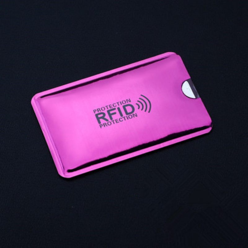 10 stücke Anti Rfid Kreditkarte Halfter Blockierung Leser sperren Blocker Bank Karten Schutz Abschirmung Tasche Bunte Anti-diebstahl karte fallen: Kaffee