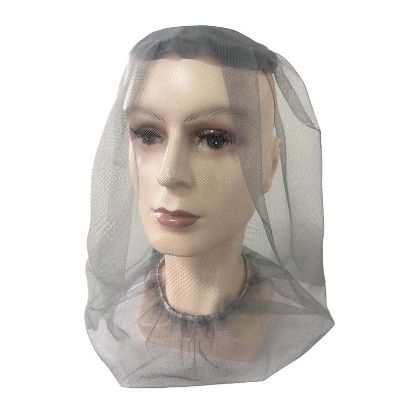 rozpylać na komary kapelusz siatka na głowę czapka wędkarska pszczelarstwo czapka z siateczką owady zapobieganie robakom pokrowiec na główkę podróż kemping czapki: szary