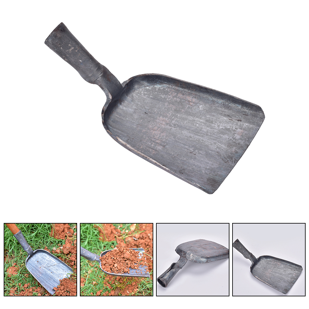 Steel Scooping Coal Shovel Multi-functional Coal Ash Shovel BBQ Charcoal Ash Shovel for Outdoor Home Restaurant