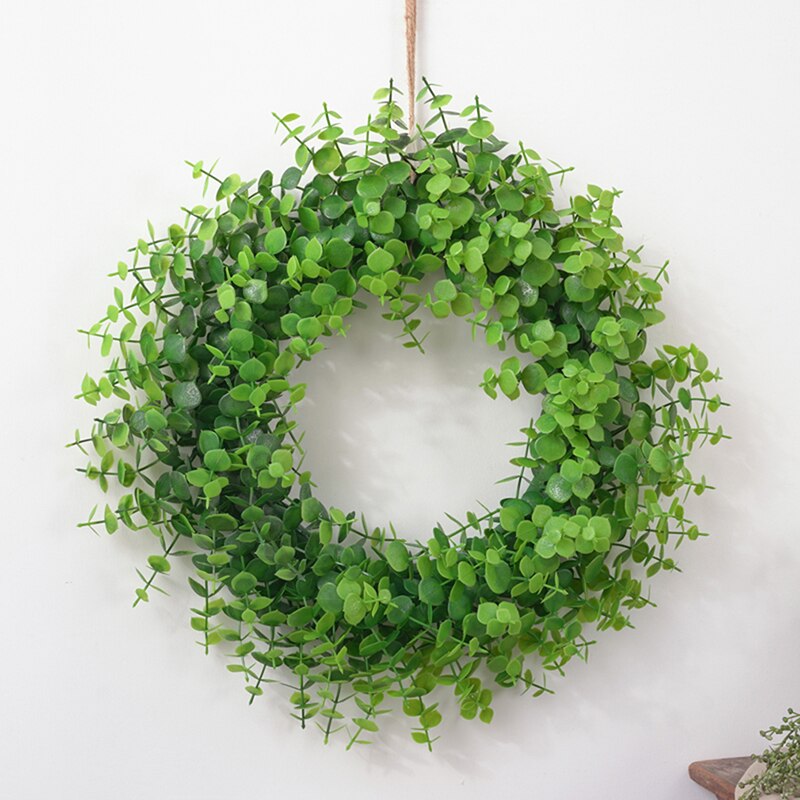 Kunstmatige Plant Garland Kunstmatige Plastic Guirlande Deur Wanddecoratie Thuis Bruiloft Decoratie Guirlande Hanger: Large Eucalyptus