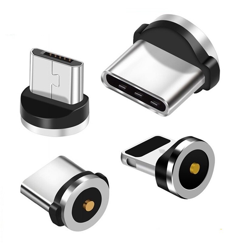 Portable Magnetic Plug Box Adapter Metal Storage Container for iPhone Micro USB Type C Magnet Charger Cable Connector